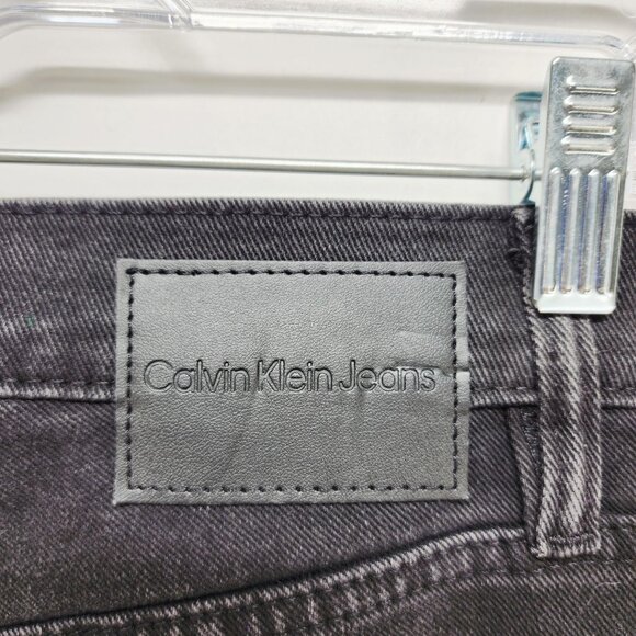 Calvin Klein Womens High Rise Skinny Jeans Black Denim Regular Length Size 25 - Picture 13 of 13